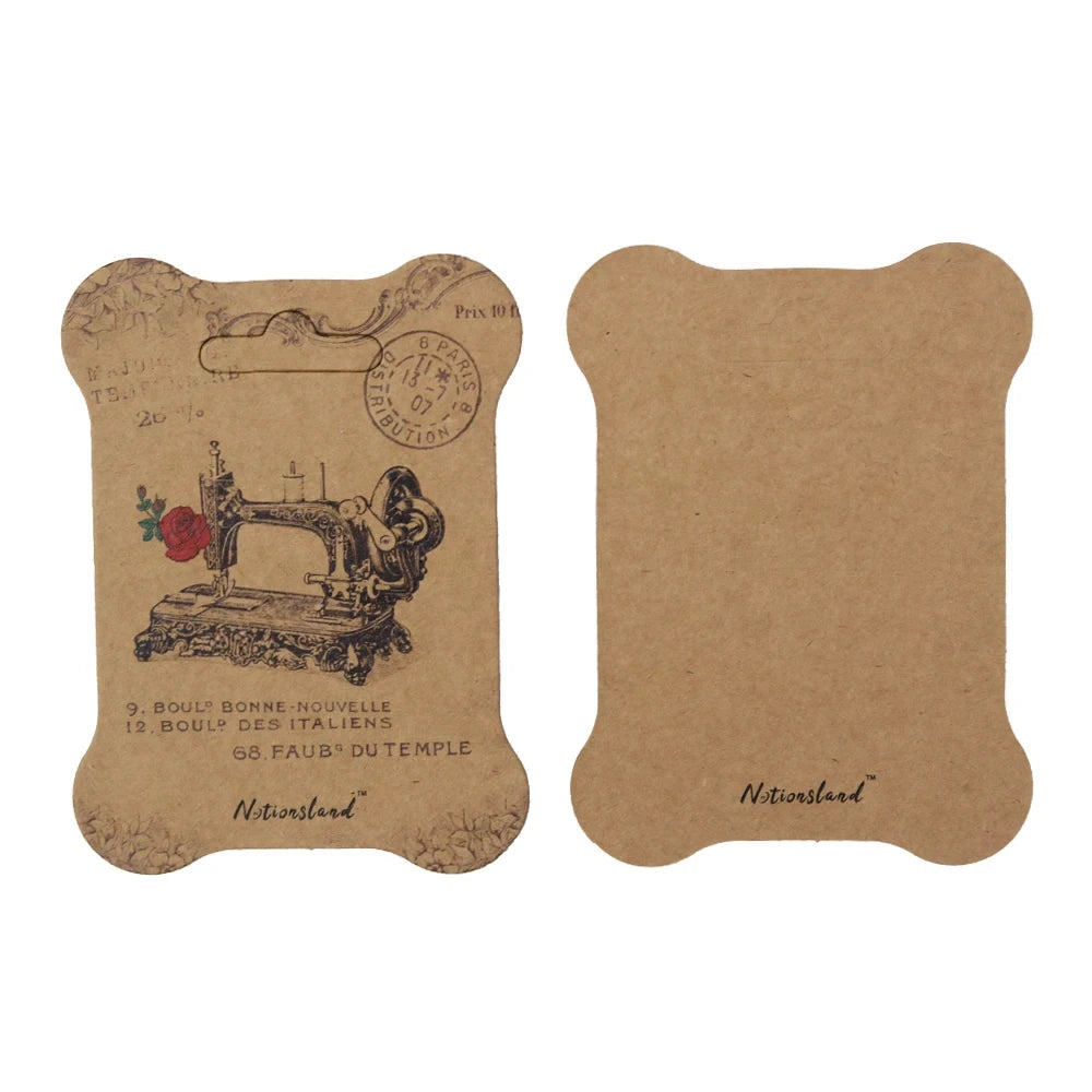 10pcs Paper Thread-Card Embroidery Thread Bobbins/Floss Storage Paper Winding Board 10*7.5cm