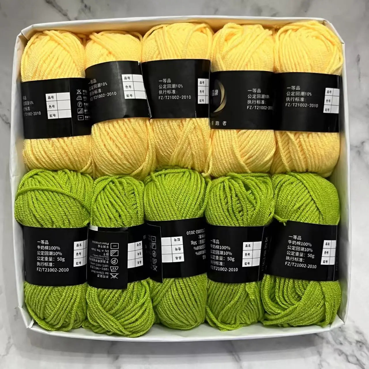 10pcs/Lot Milk Cotton Yarn 500g Soft-Dyed 4ply Knitting Crochet Bags