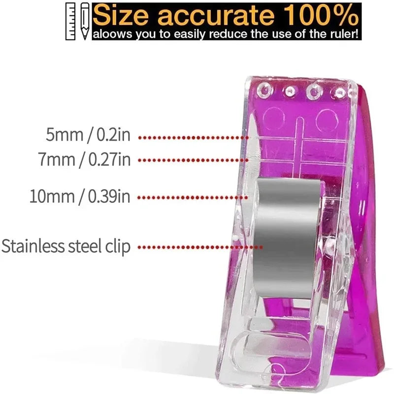 20/50Pcs Multipurpose Plastic Sewing Clips Colorful Binding Clips Craft Quilting