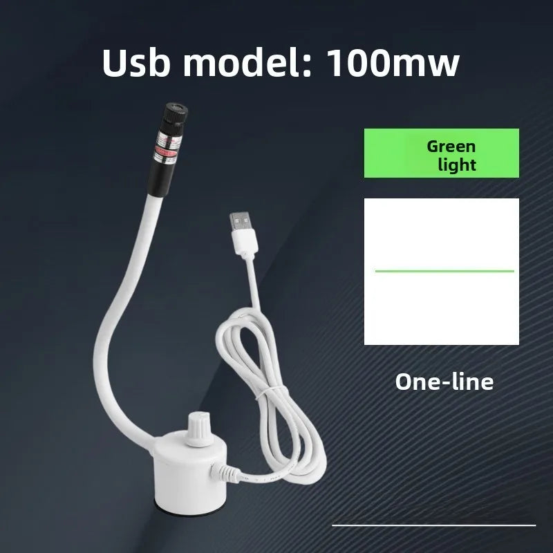 USB Laser Positioning Light Adjustable Red Green with Magnetic Base