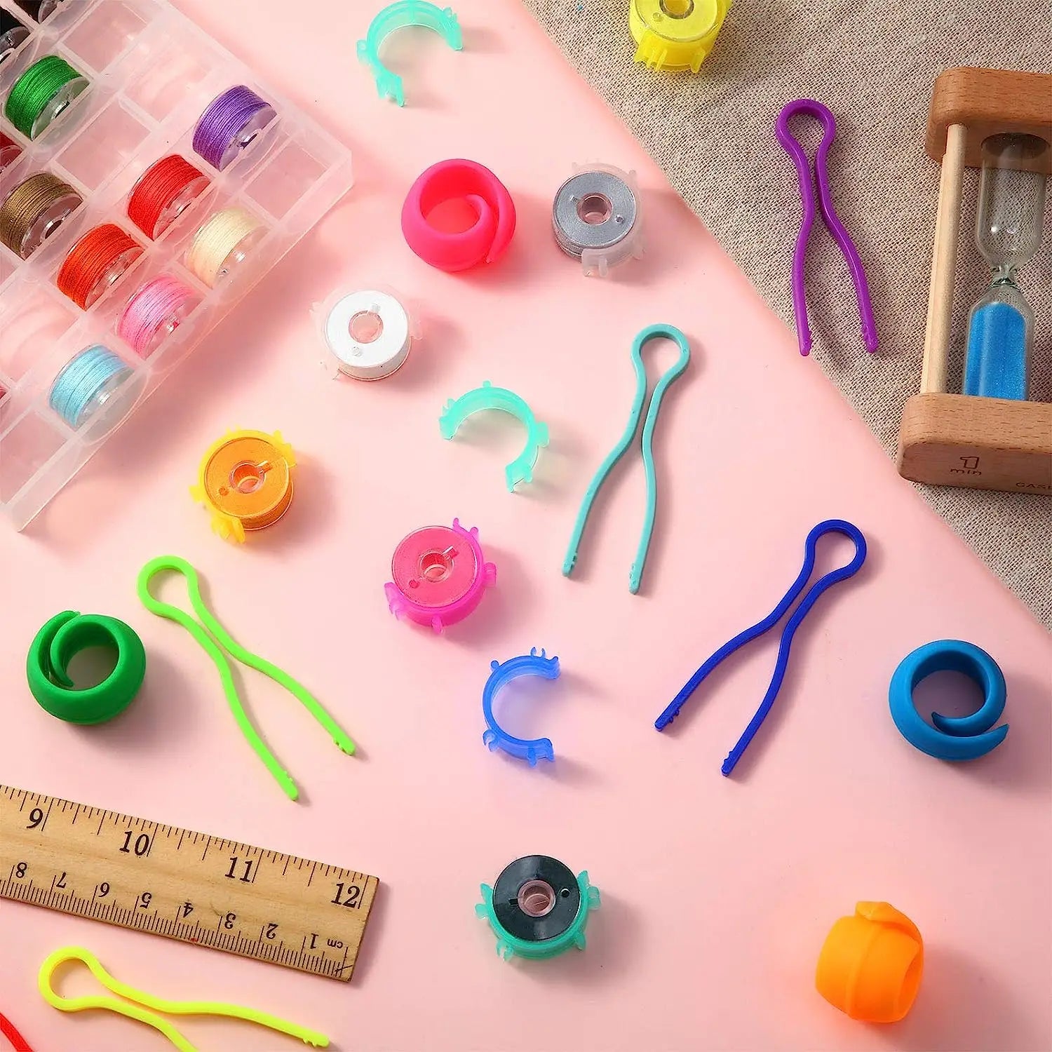 5-20PCS Bobbin Thread Huggers Clamps Holder Keep Spools From Unwinding