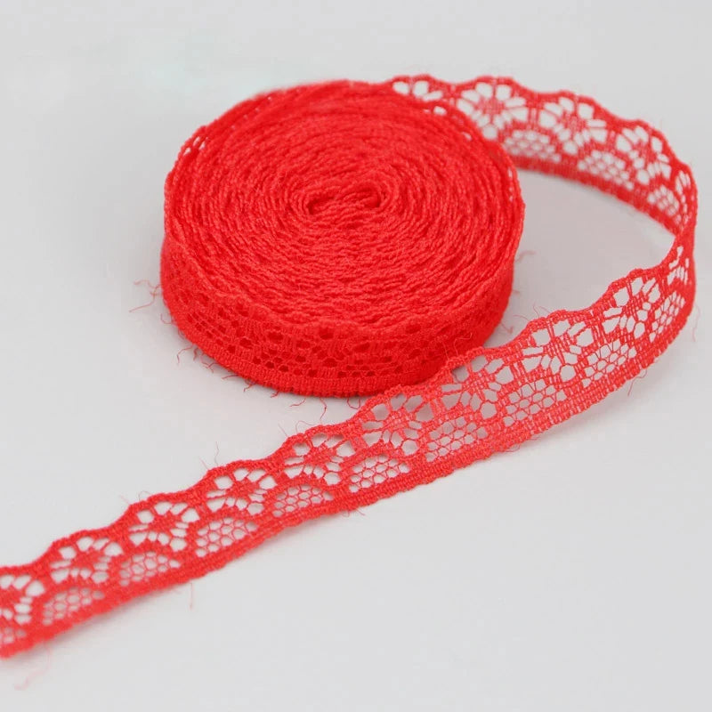 (20 yards/roll) 15mm white Lace fabric Webbing Decoration gift packing Material