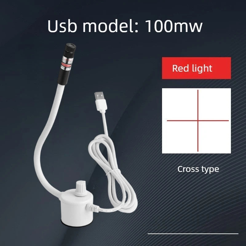 USB Laser Positioning Light Adjustable Red Green with Magnetic Base