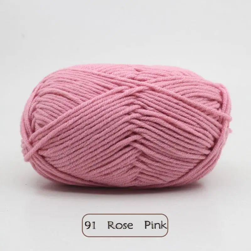New 5Pcs colorful Soft Milk Cotton 5Ply Yarn Children, Adults