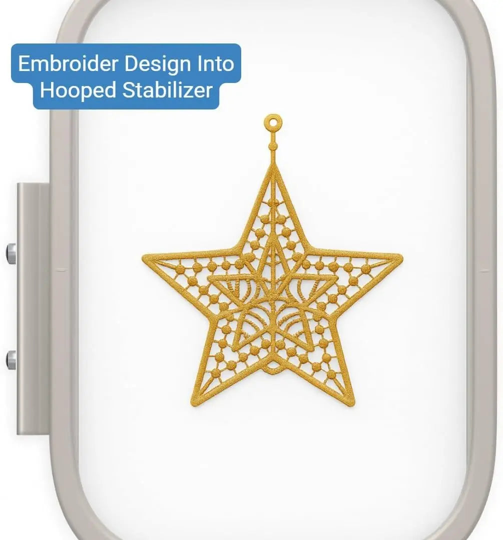 Wash-Away Water Soluble Embroidery Stabilizer 12"x25Yd-Roll-40g Compatible with Most Hoops