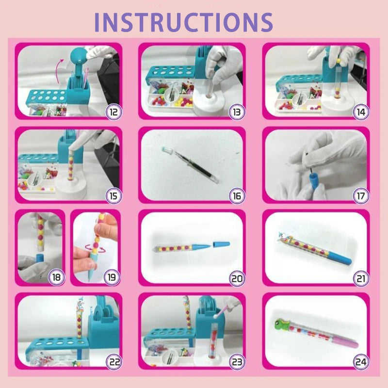 Kids DIY Pen Creator Studio Set-Educational Toy Make Custom Pens