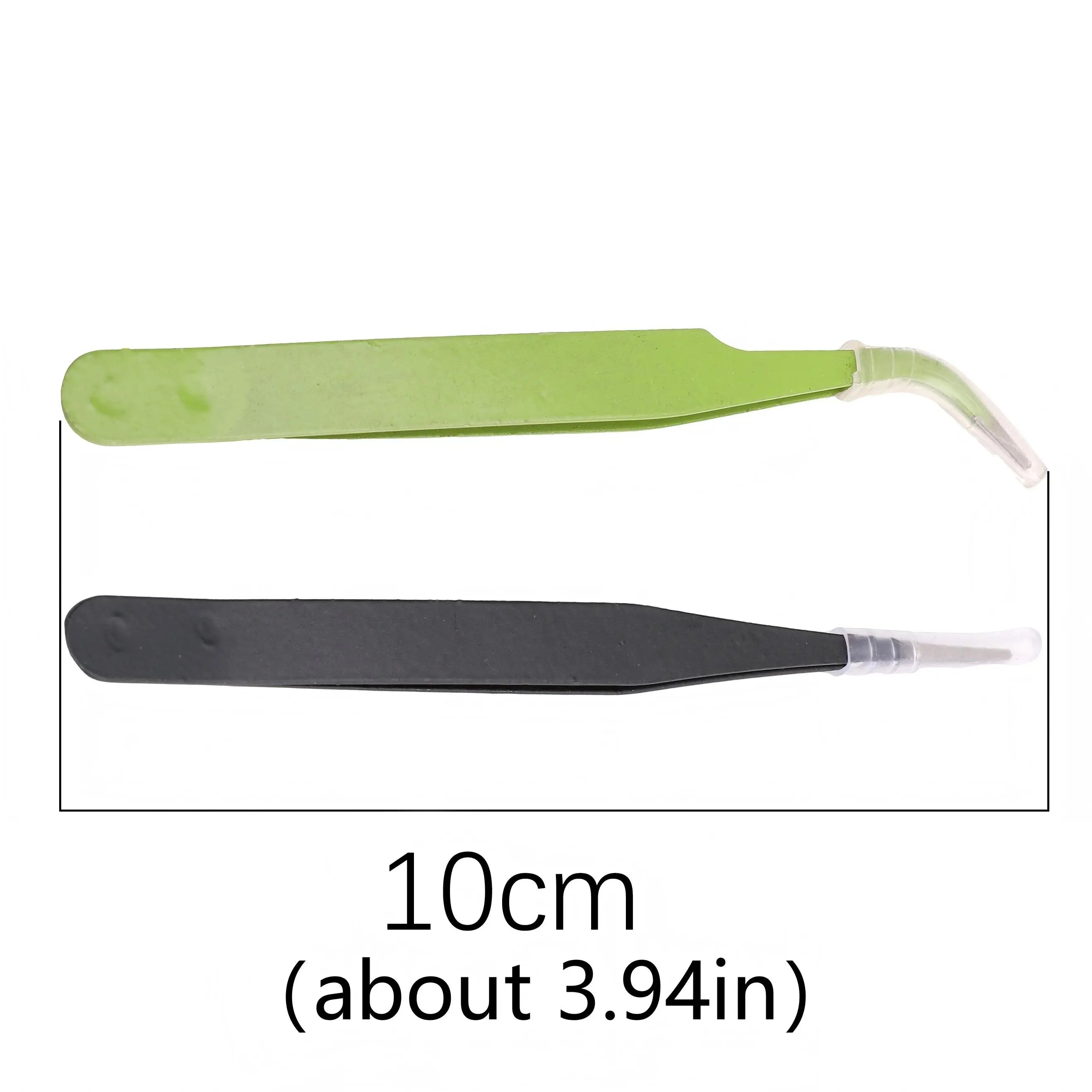 1Pc Colorful Tweezers Curved & Straight Tip Craft Clips