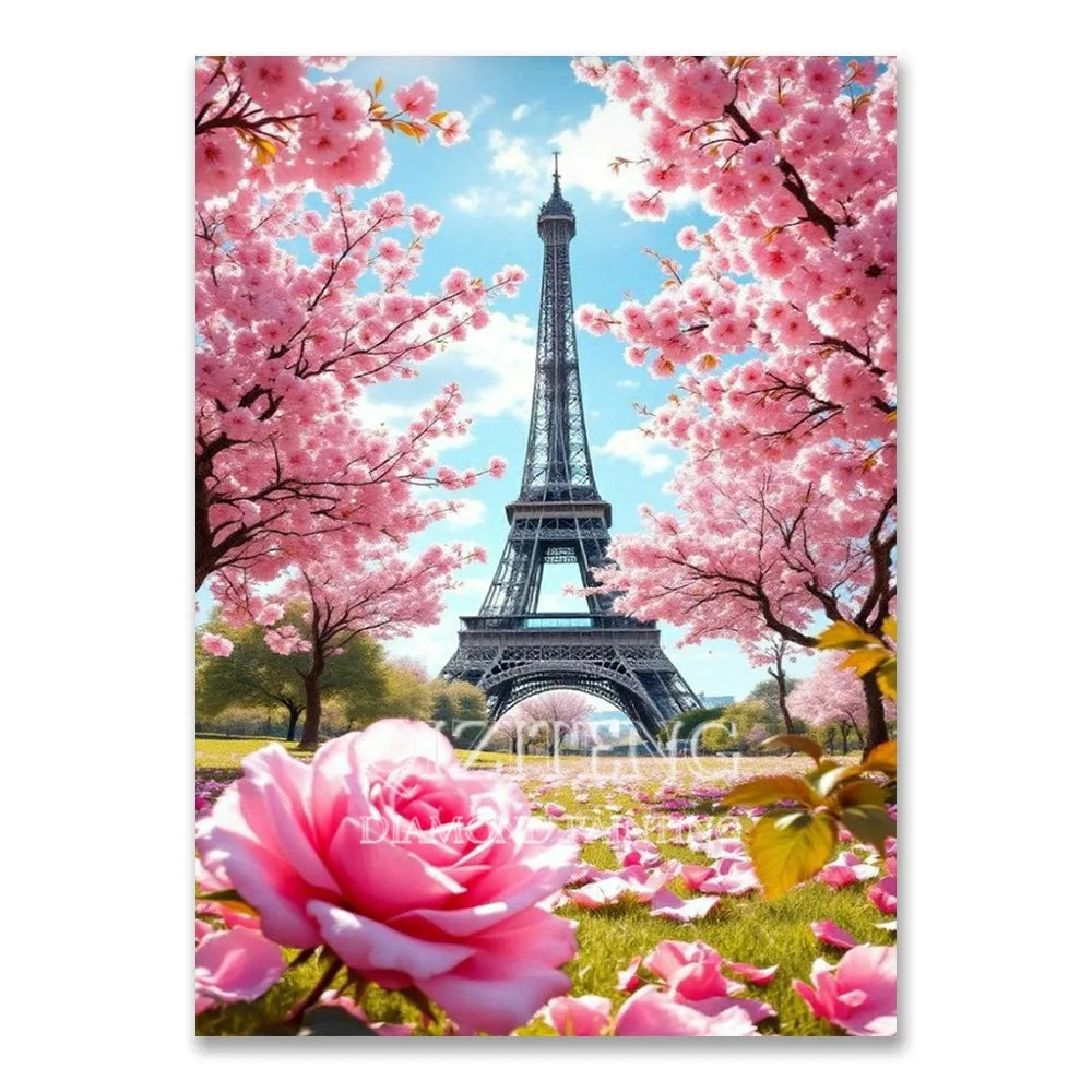 European Architecture 5D DIY Diamond Painting Kit Natural Landscape
