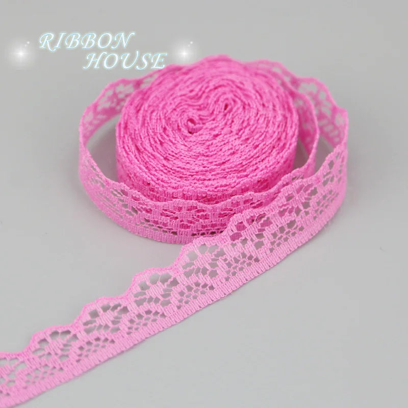 (20 yards/roll) 15mm white Lace fabric Webbing Decoration gift packing Material