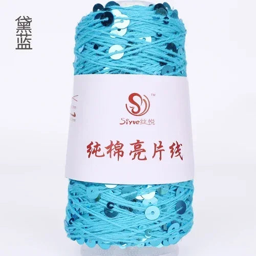 3mm+6mm sequin thread, pure cotton, hand-woven DIY yarn, special price