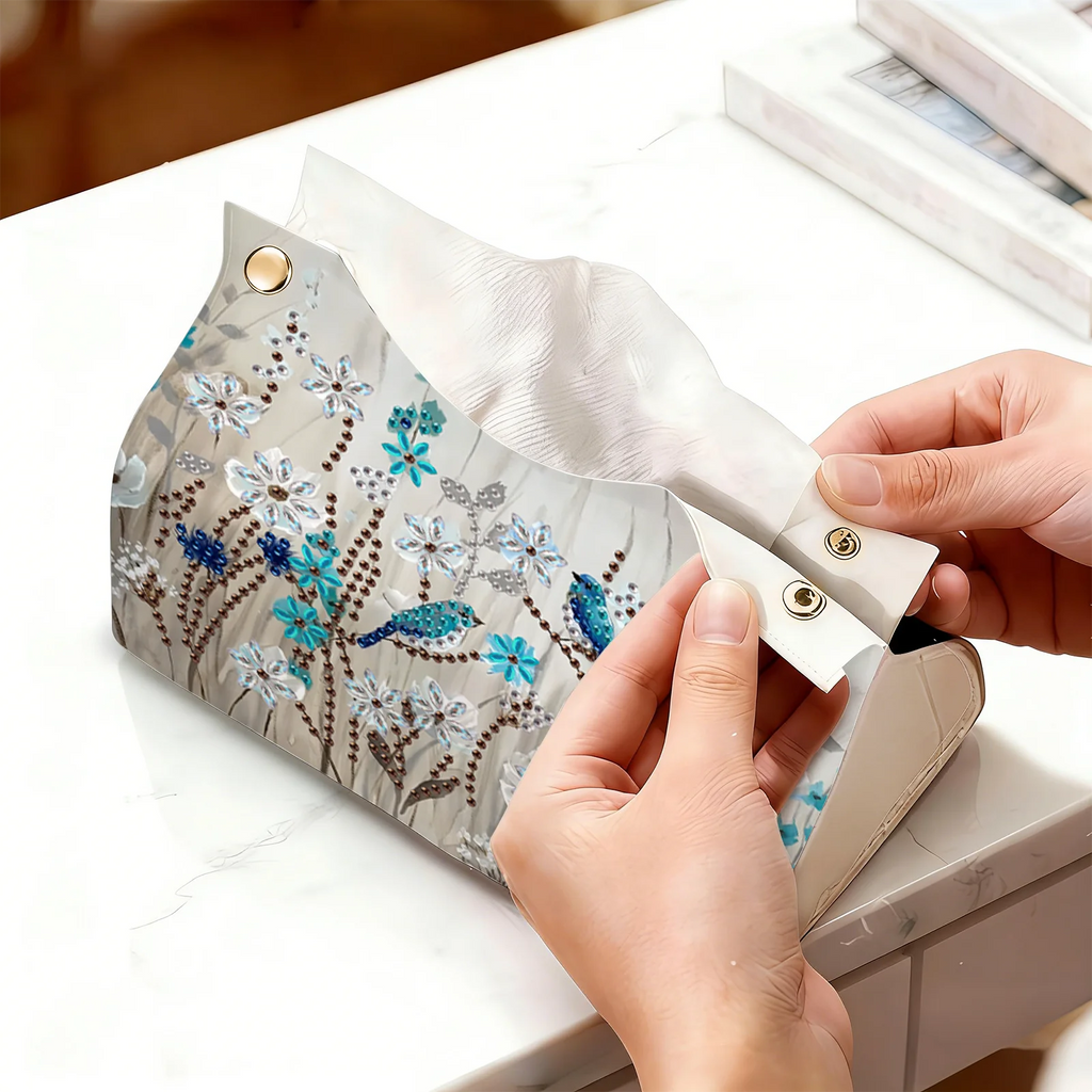 1Pc Diamond Painting kit tissue box Animal Pattern Bedroom display