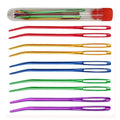 2/8Pcs Big-Eye Curve Bent Needle Yarn Knitting Weaving Crochet Tapestry