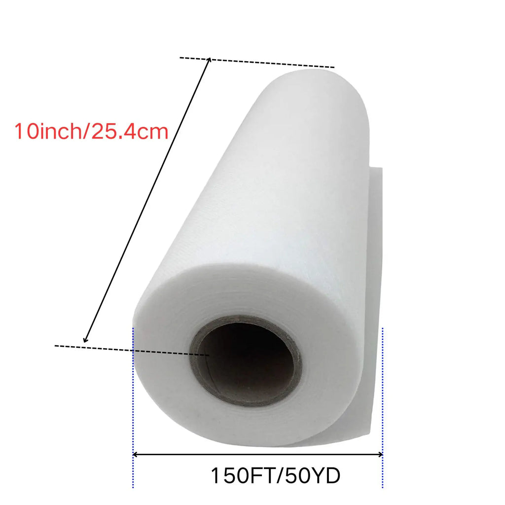 Tear-Away Stabilizer Backing, 12"x50/10"x50 Yd Roll, Medium Weight 1.8oz-Pre-Cut