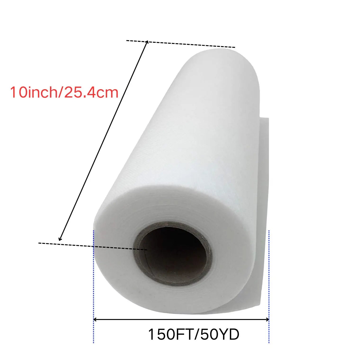 Tear-Away Stabilizer Backing, 12"x50/10"x50 Yd Roll, Medium Weight 1.8oz-Pre-Cut