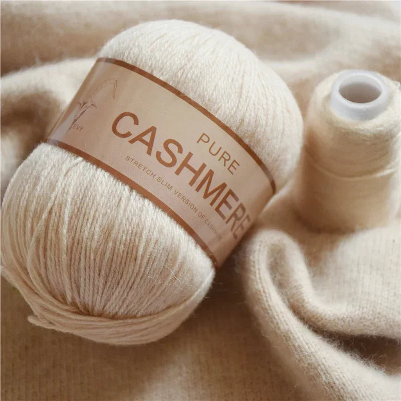 Pure Mongolian Cashmere Yarn Crochet Hand-knitted wool Hand-Weaving Thread 70grams