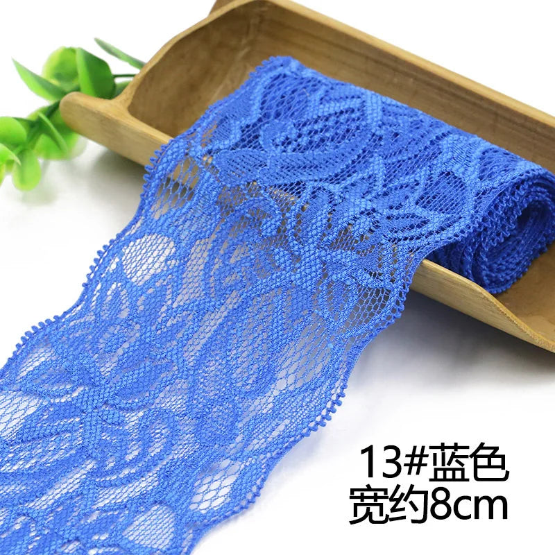 1Meter Elastic Lace Ribbon Crafts Fabric Lace Trimming Home Garment
