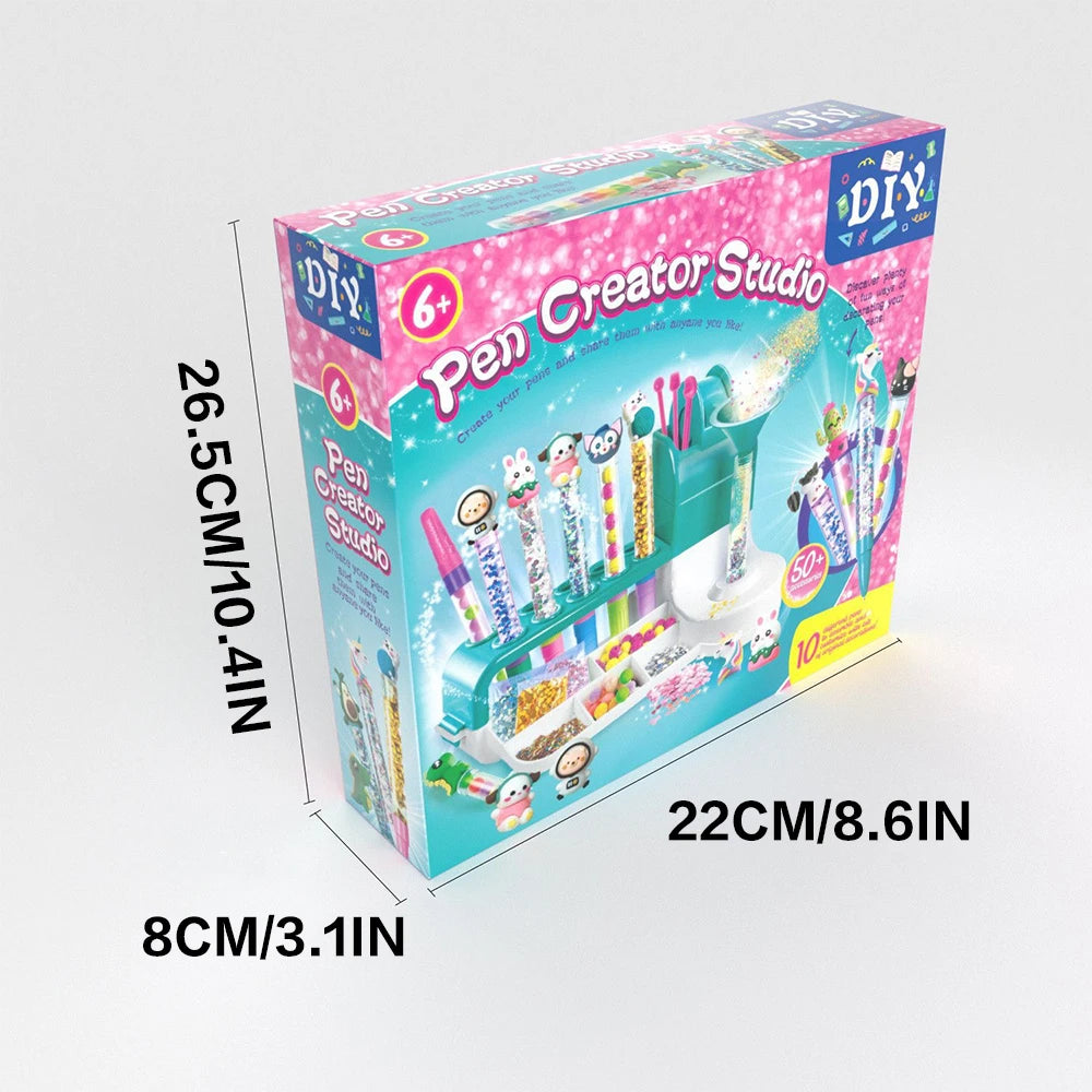 Kids DIY Pen Creator Studio Set-Educational Toy Make Custom Pens