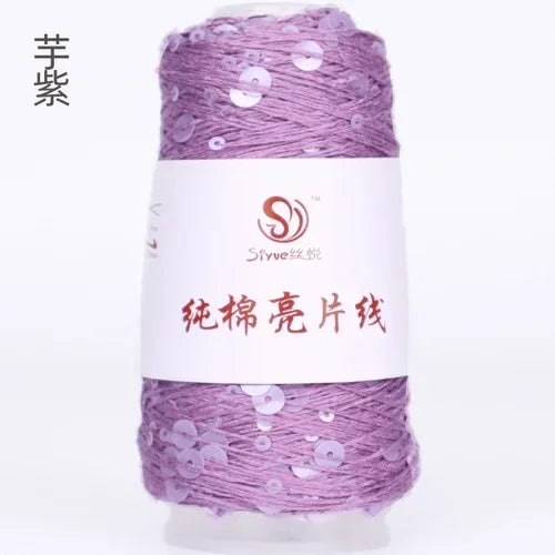 3mm+6mm sequin thread, pure cotton, hand-woven DIY yarn, special price