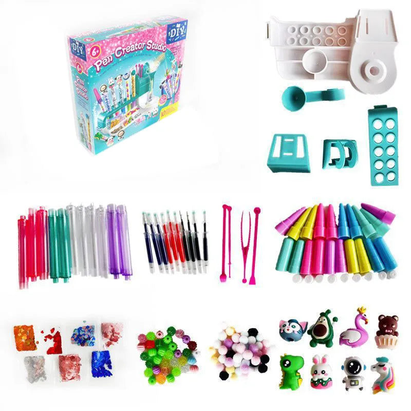 Kids DIY Pen Creator Studio Set-Educational Toy Make Custom Pens