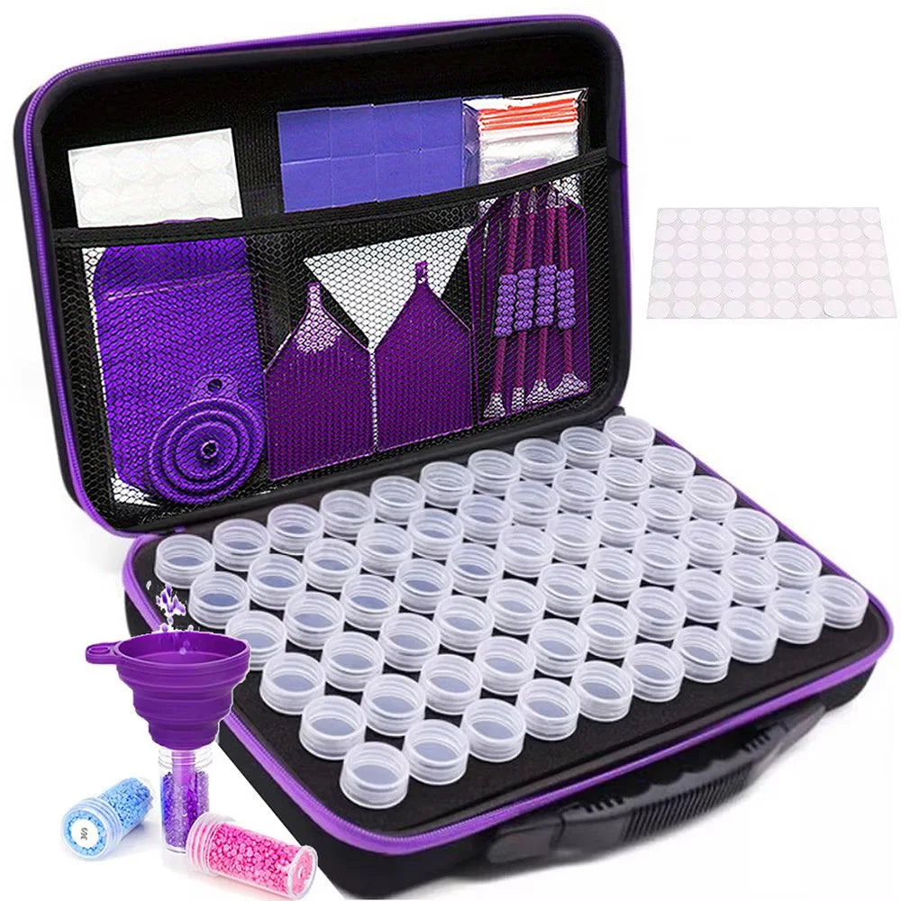 60 Bottle Diamond Painting Accessories Tool Storage Containers Bag