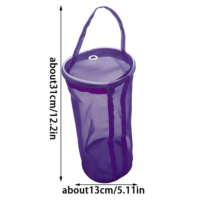 1Pc Portable Yarn Storage Bag Hollow Mesh Knitting Wool Yarn